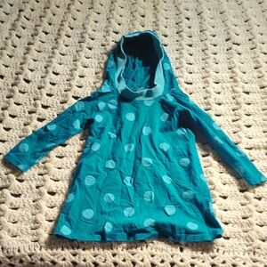 🔥3 for $12🔥 Old Navy Teal Hooded Dot Tunic Dress